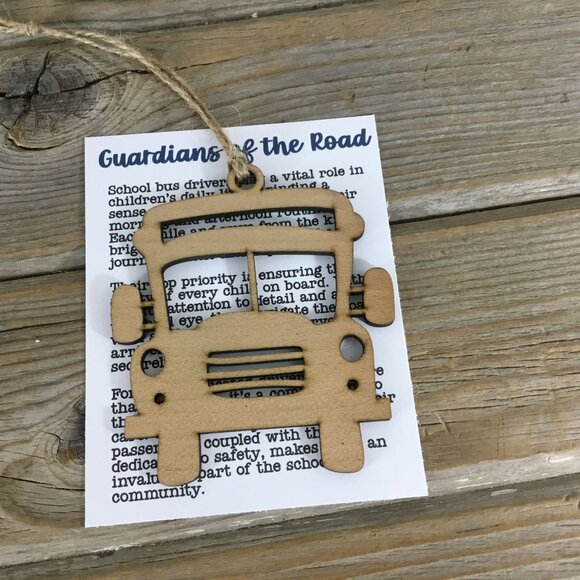 School Bus Guardians of the Road Story Card Ornament - Picture 2 of 7